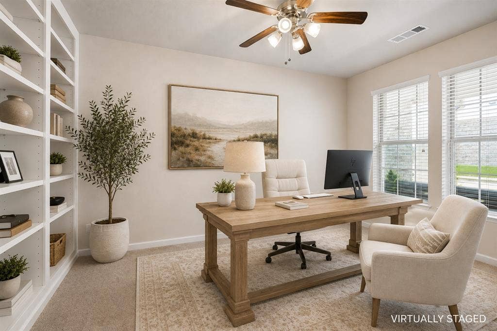 1321 Meridian Drive, Forney, TX 75126 Office Virtually Staged