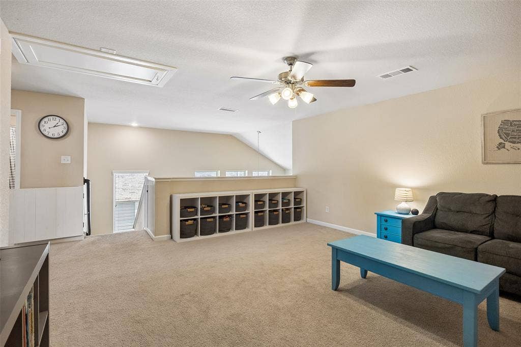 1321 Meridian Drive, Forney, TX 75126 Another view of the loft with a view of the opening to the first floor.