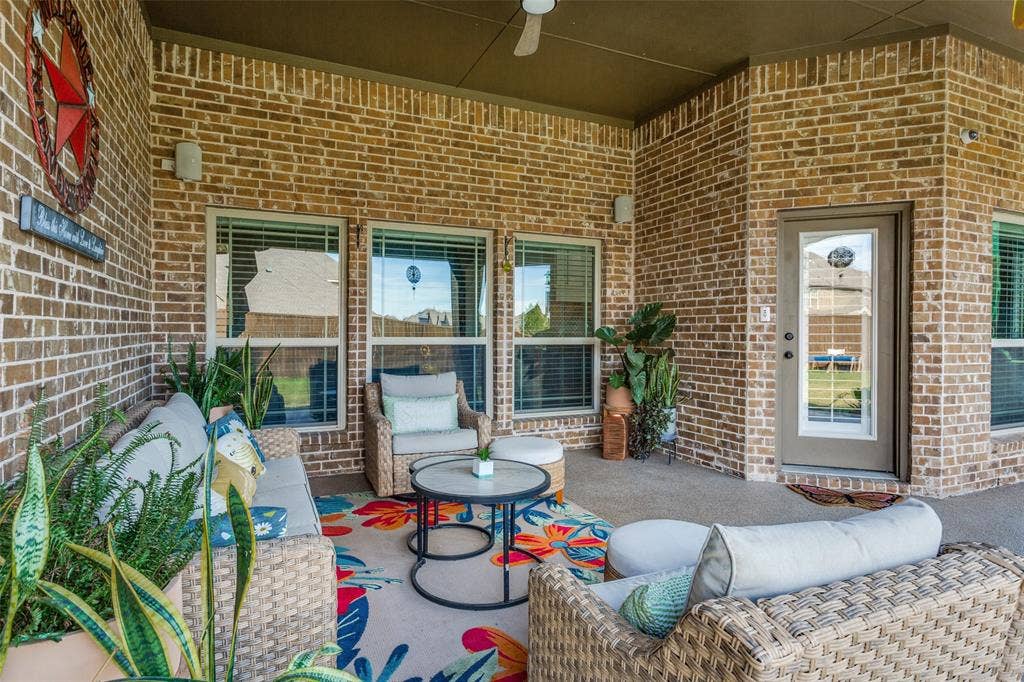A huge covered patio for those summer nights!