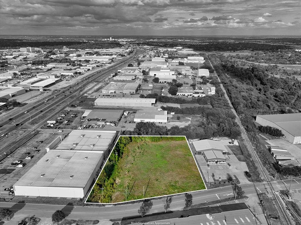 TBD Schroeder Drive, Waco, TX 76710 Aerial perspective of cleared, rectangular parcel featuring road frontage, bordering vegetation, and proximity to regional transportation infrastructure