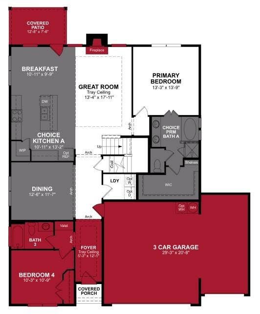 113 Republic Lane, Forney, TX 75126 Beazer Homes Brookville Estates Avalon Floorplan.