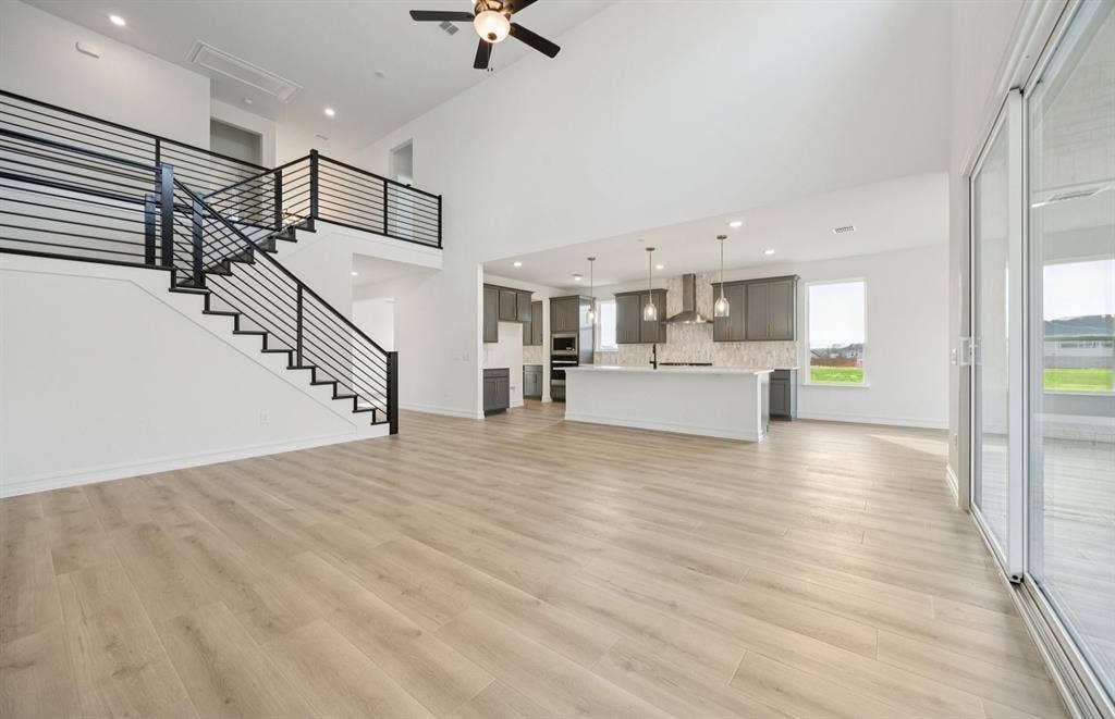 1541 Clouseau Lane, Celina, TX 75009 *Floorplan representation, not actual home - Gathering room with view of main living areas