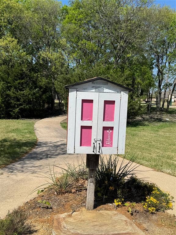 Neighborhood library box.