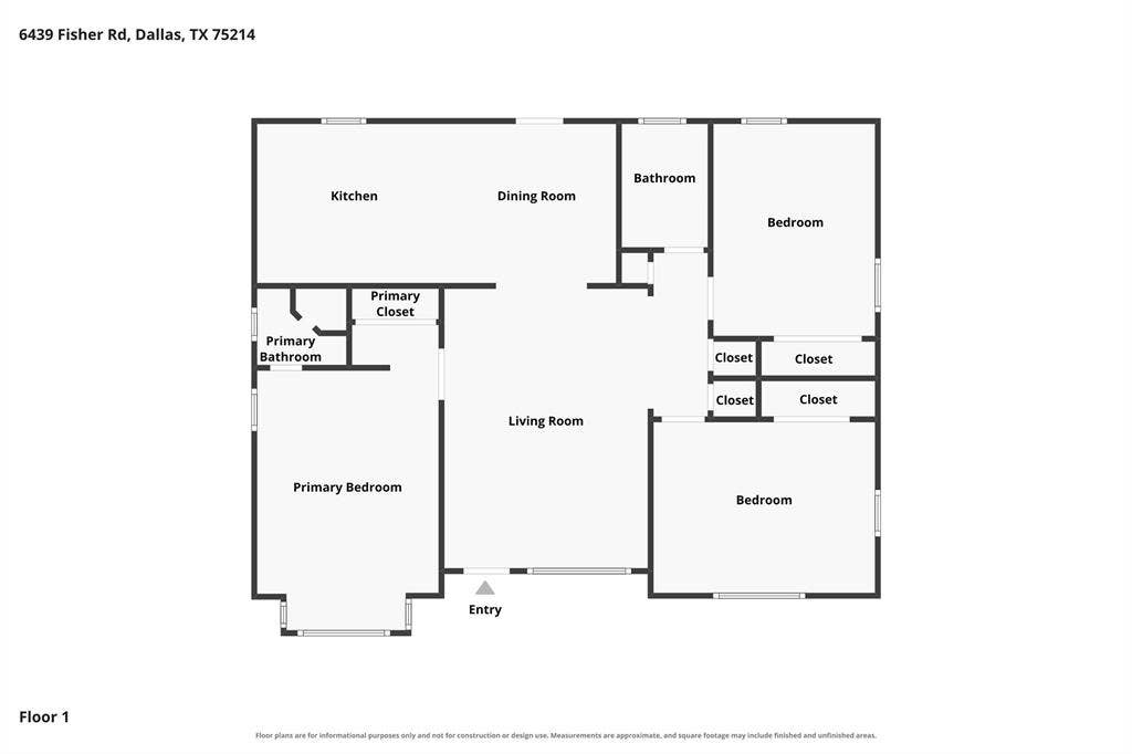 6439 Fisher Road, Dallas, TX 75214 6439 Fisher Road, Dallas, TX 75214