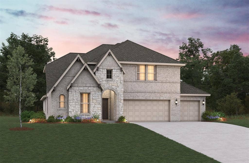 111 Republic Lane, Forney, TX 75126 Beazer Homes Brookville Estates Summerfield Floorplan.