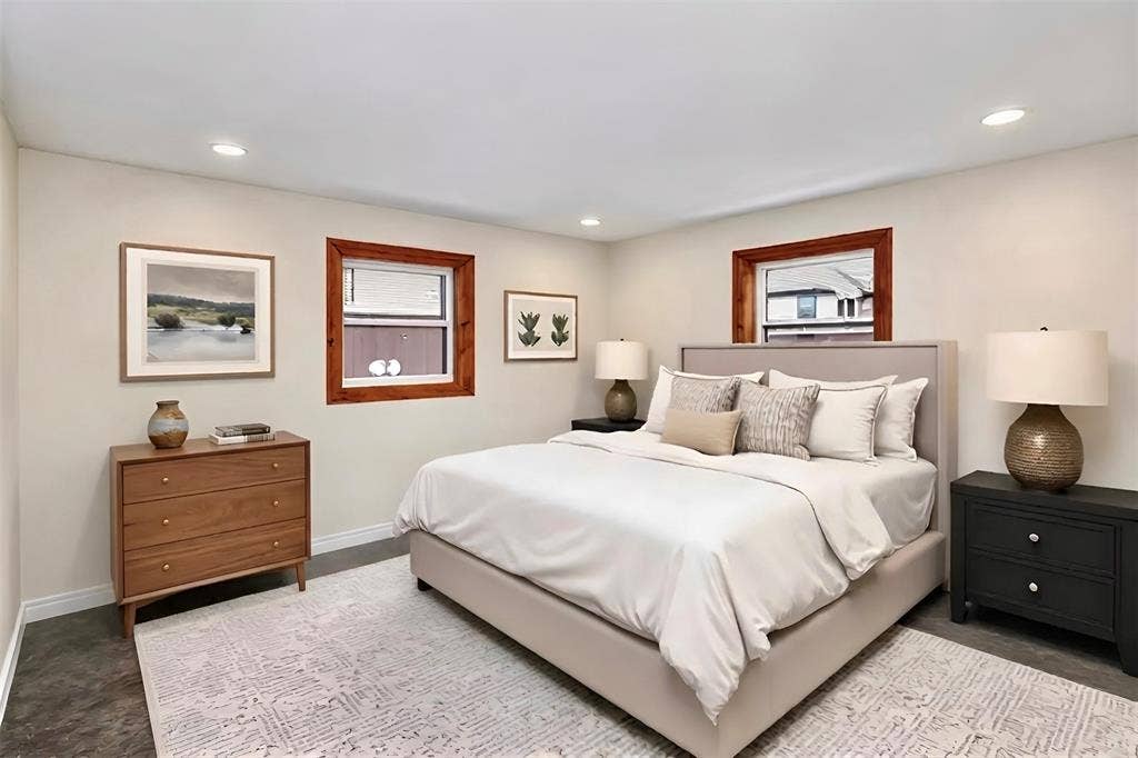 601 S Jupiter Road, Allen, TX 75002 Bedroom in Pool House Virtually Staged