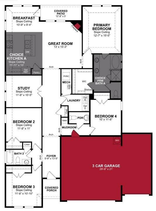 101 National Court, Forney, TX 75126 Beazer Homes Brookville Estates Magnolia Floorplan.