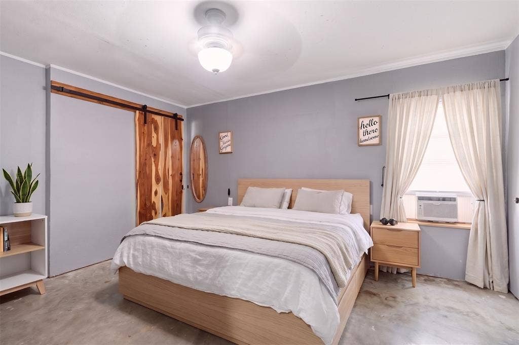 Virtually staged Primary bedroom