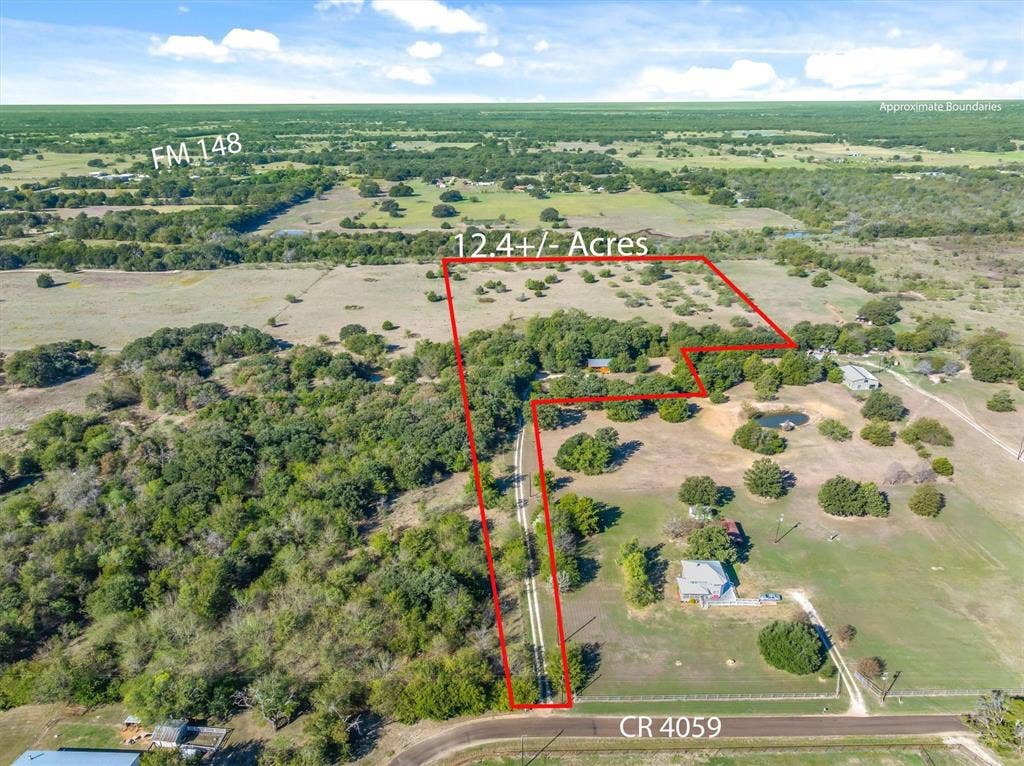 15993 County Road 4059, Kemp, TX 75143 Outline of the property with 34 ft of Rd frontage