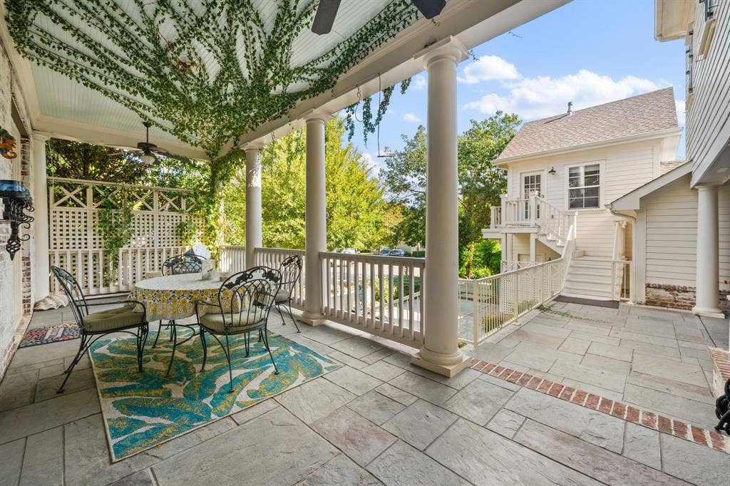 2324 Grassmere Lane, McKinney, TX 75071 Covered patio overlooking courtyard