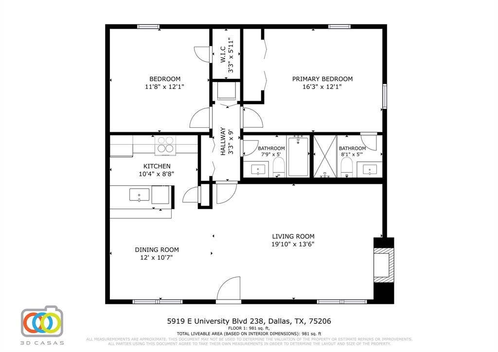 5919 E University Boulevard, #238, Dallas, TX 75206 5919 E University Boulevard, #238, Dallas, TX 75206