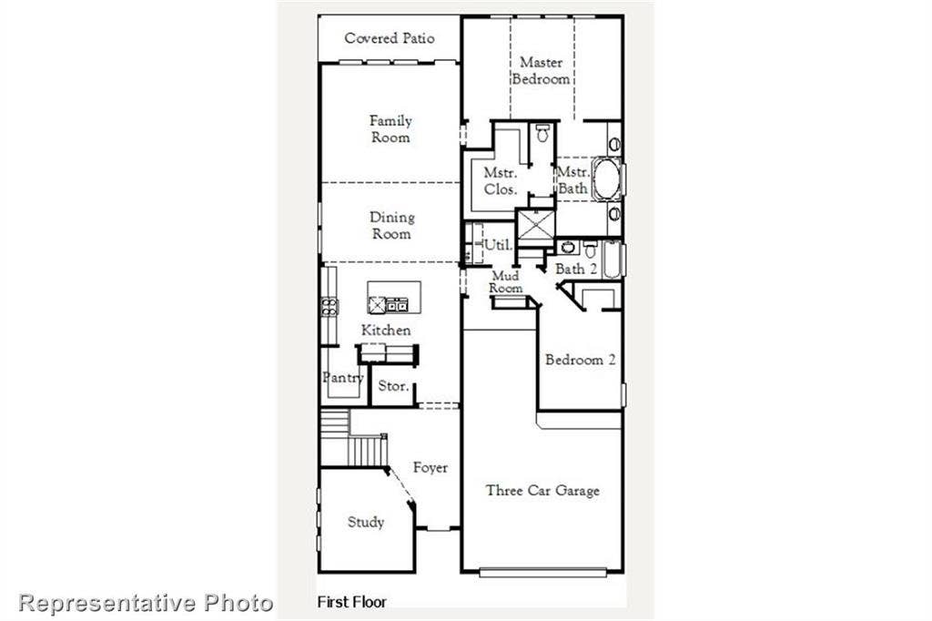 2728 Shady Branch Lane, McKinney, TX 75071 Easton First Floor Plan.JPG