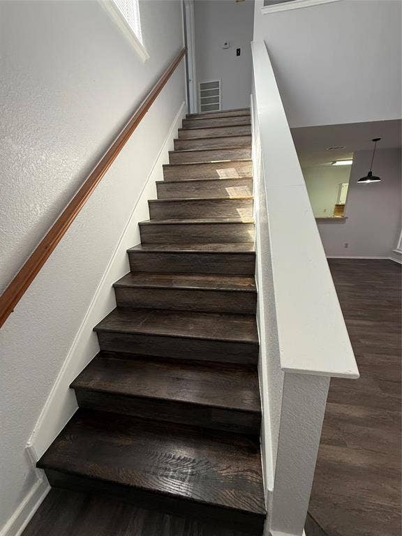 Custom wooden stairs