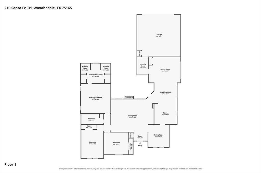 210 Santa Fe Trail, Waxahachie, TX 75165 Floor plan