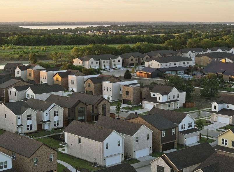 1525 FM 982, #4314, Princeton, TX 75407 Aerial view at dusk of a residential view