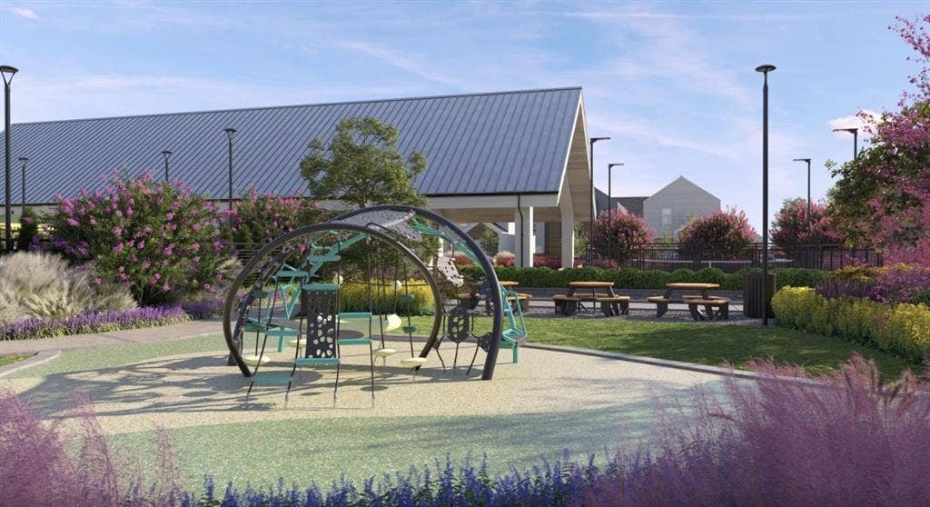9032 Prairie Path, #9209, Rowlett, TX 75089 Community jungle gym featuring a lawn