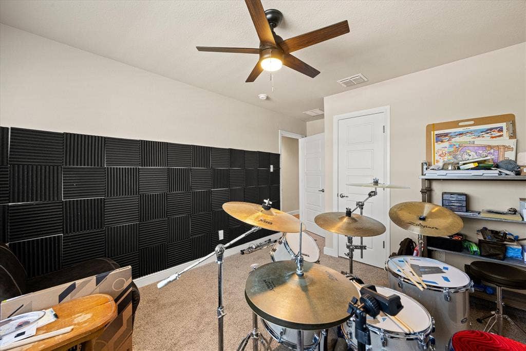 4119 Cornerstone Circle, Granbury, TX 76048 Currently used as a music room. The foam baffles can easily be removed before closing.