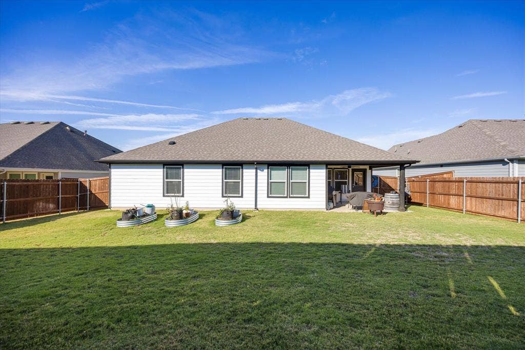 4119 Cornerstone Circle, Granbury, TX 76048 Three raised garden beds.