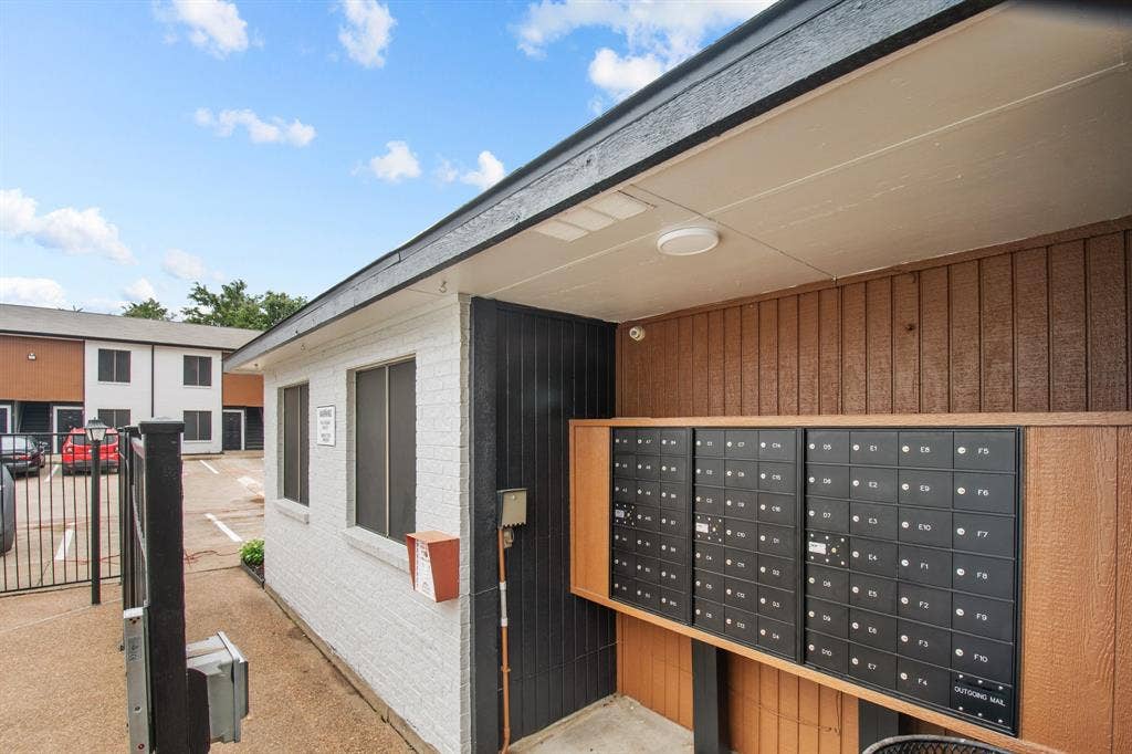 151 E Little Creek Road, #C-01, Cedar Hill, TX 75104 Little Creek community mailboxes. Community view, not the interior of unit C-01.