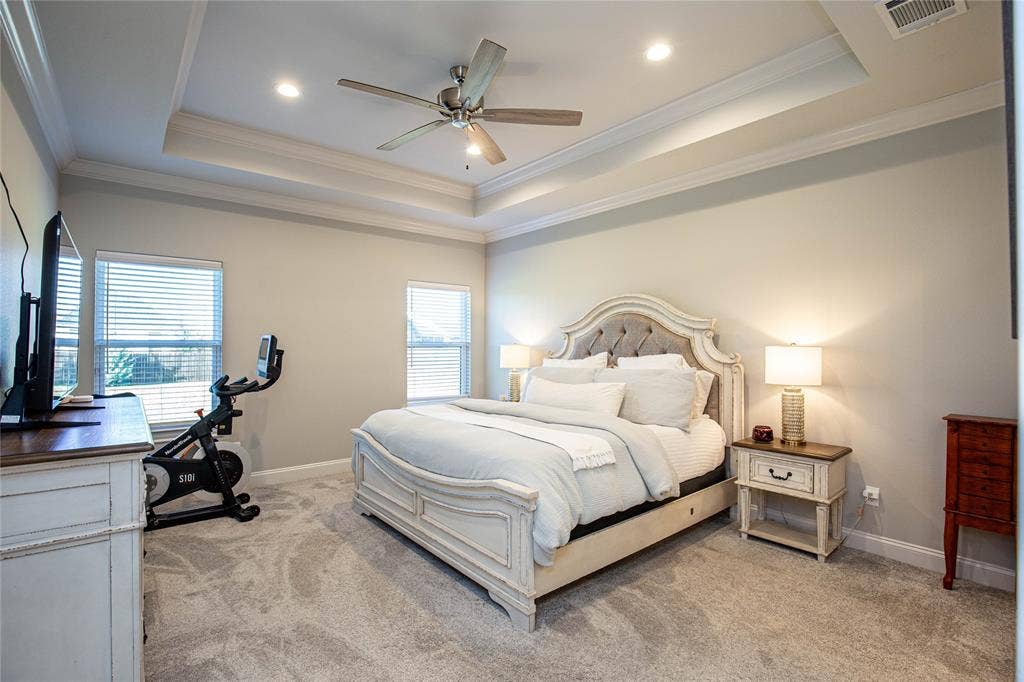 Isolated master suite.