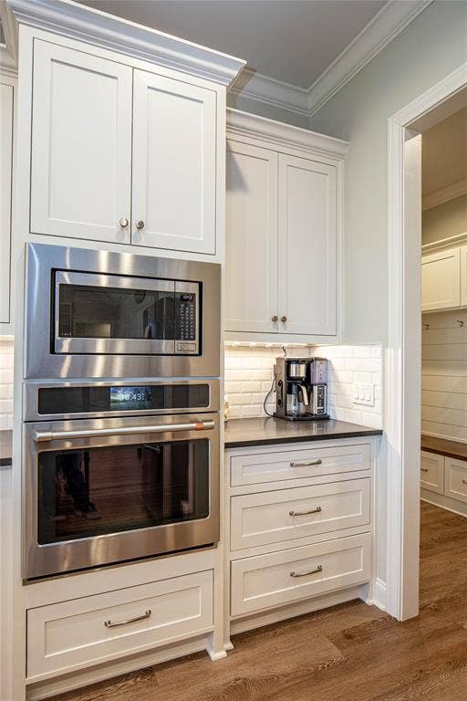 Stainless cafe Collection appliances.