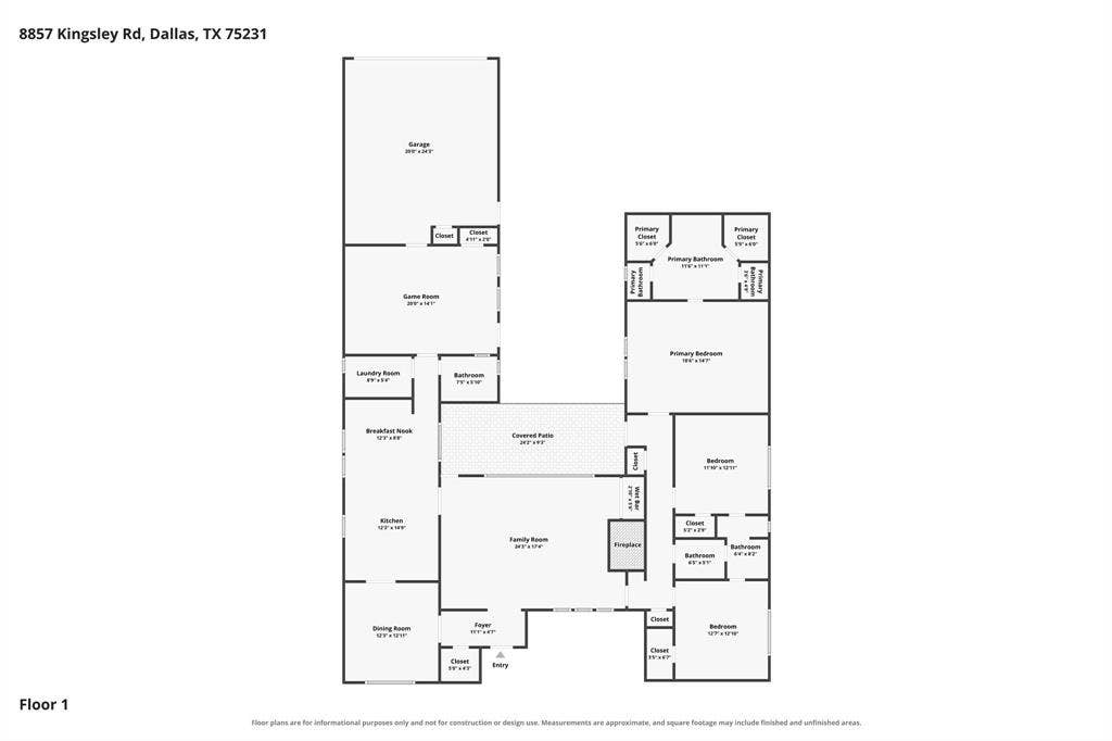 8857 Kingsley Road, Dallas, TX 75231 8857 Kingsley Road, Dallas, TX 75231