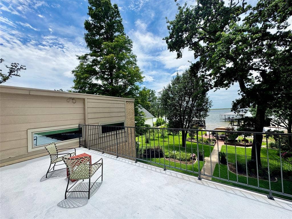 Upstairs Balcony Overlooking The Lake Off Of The Primary Suite