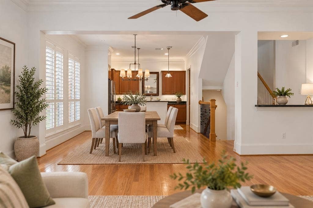 4330 Cole Avenue, #F, Dallas, TX 75205 Dining Area Virtually Staged