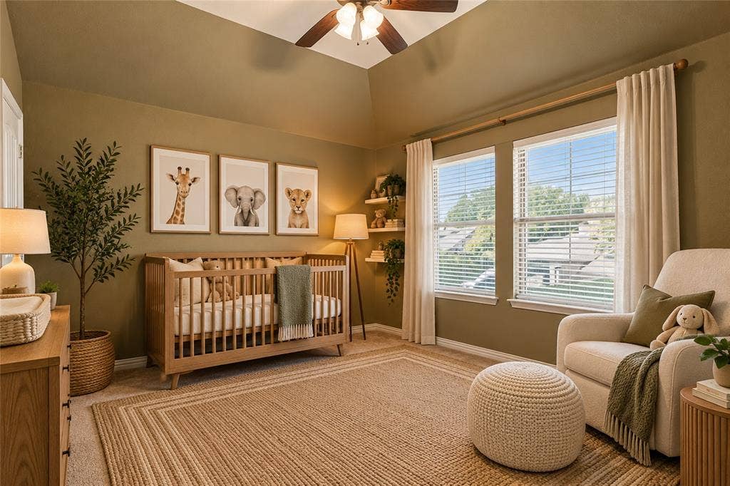104 Aztec Court, Waxahachie, TX 75165 Second floor bedroom. Virtually staged.