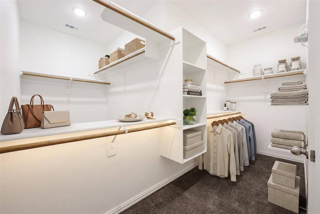 virtually staged closet for inspiration
