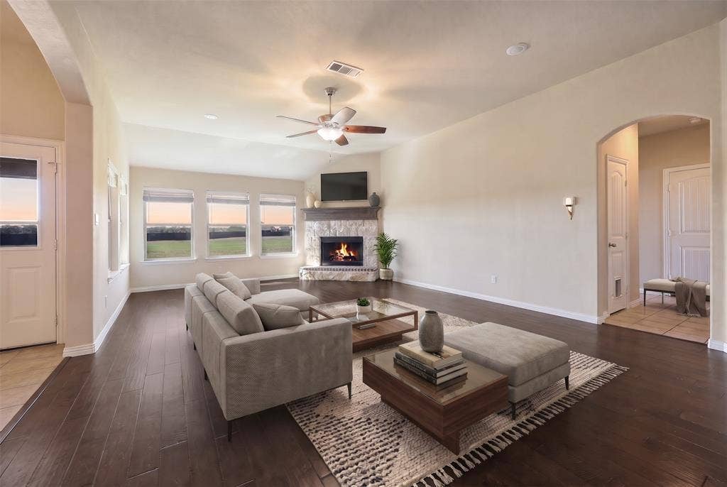 Virtually Staged living room