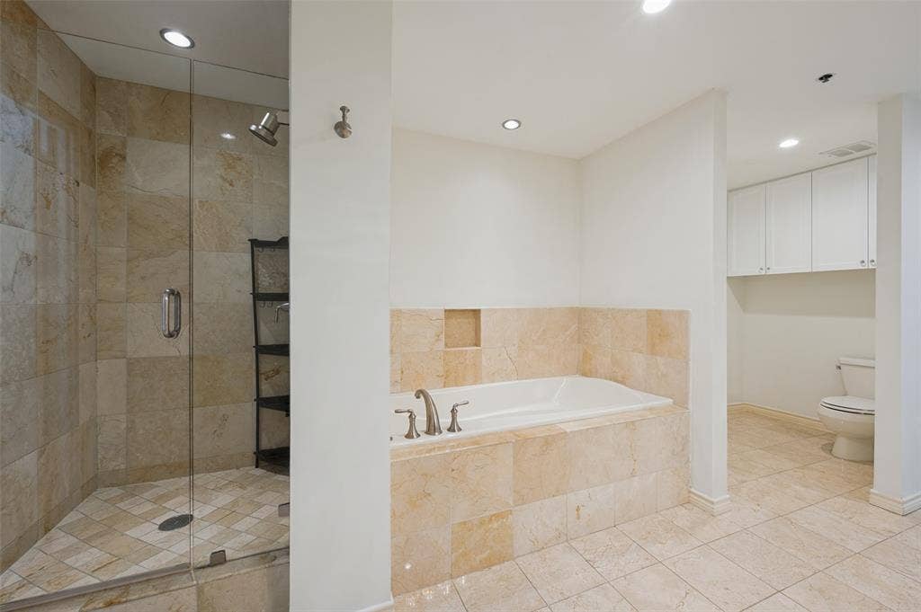 Primary bath jetted tub and shower