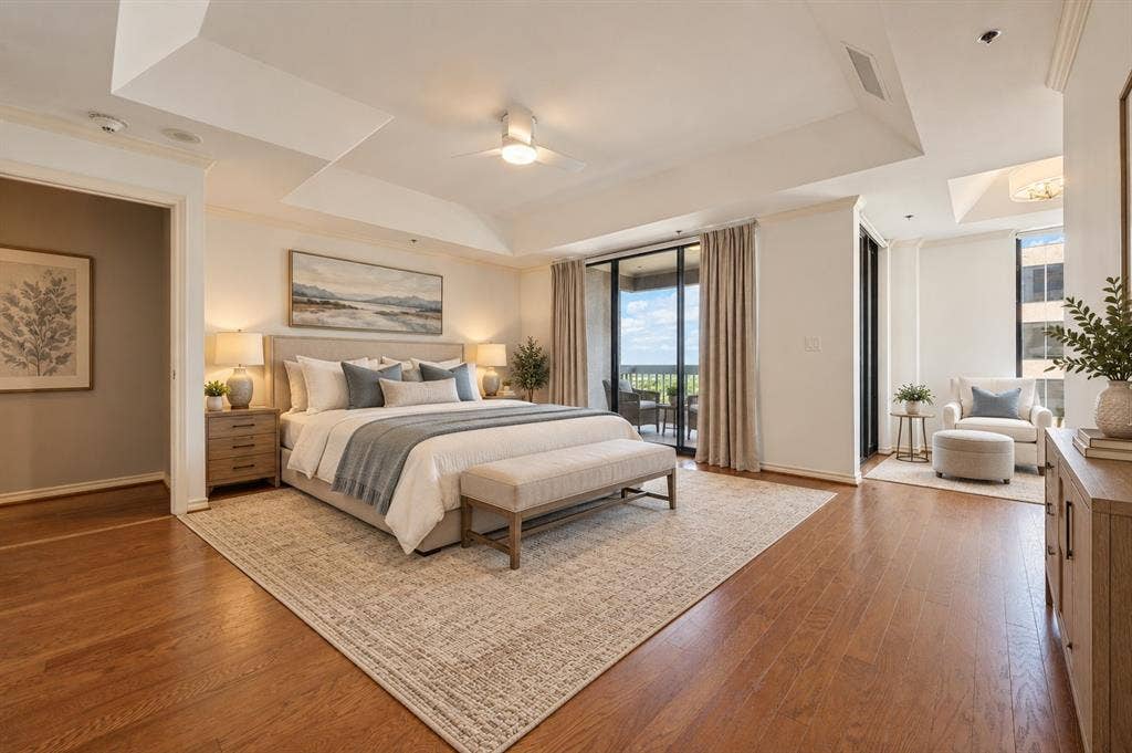 Primary bedroom - virtually staged