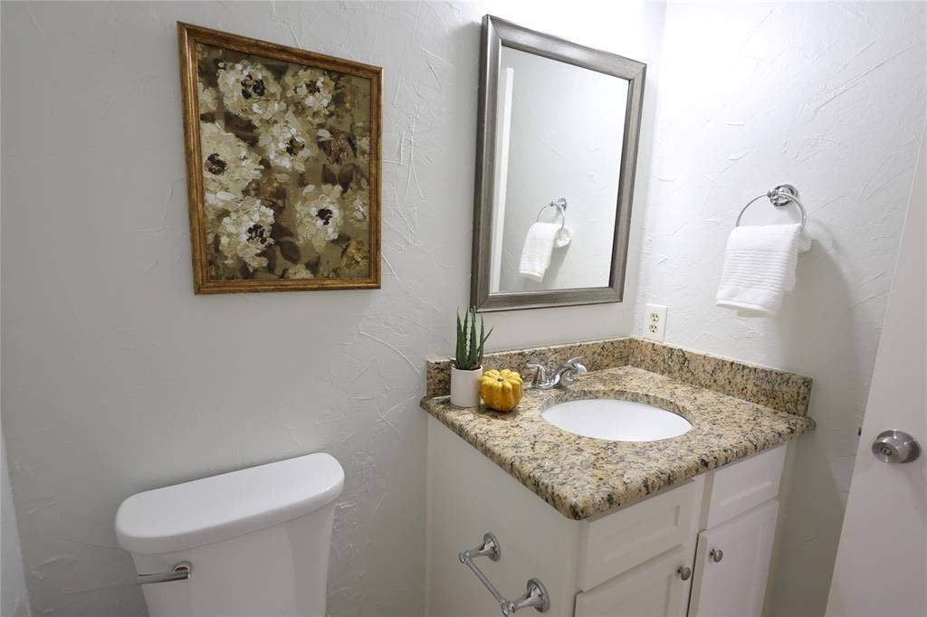 Half bathroom downstairs