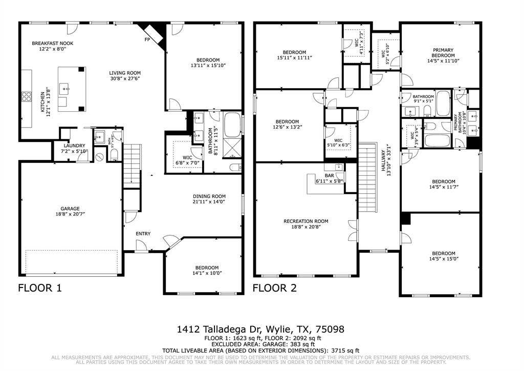 1412 Talladega Drive, Wylie, TX 75098 1412 Talladega Drive, Wylie, TX 75098