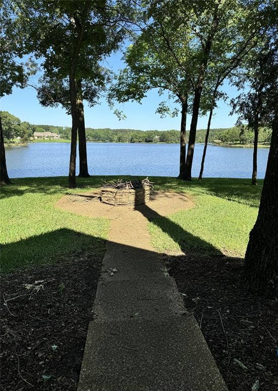 8726 Toler Pointe, Larue, TX 75770 Backyard view of the lake