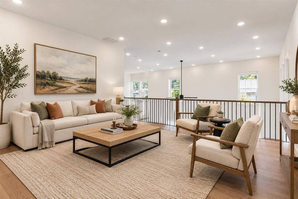 4631 Junius Street, Dallas, TX 75246 Virtually Staged * Upstairs Loft Living Space