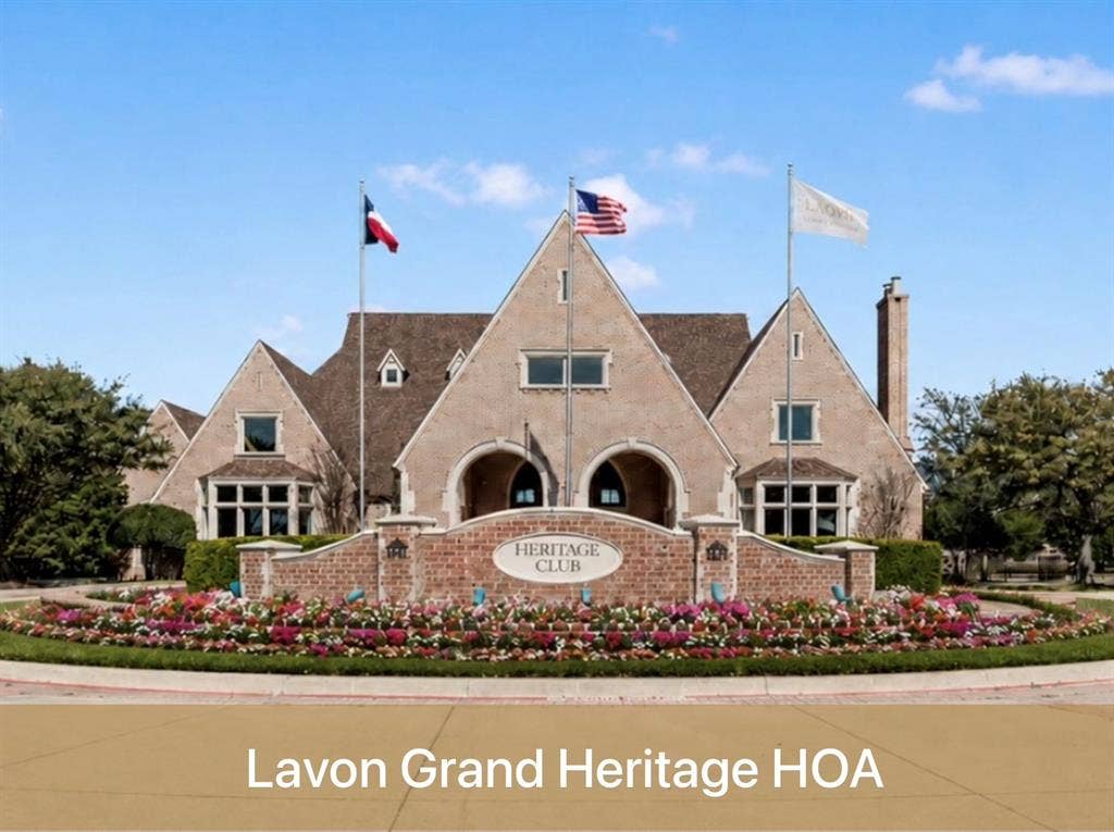 861 Crockett Drive, Lavon, TX 75166 Grand Heritage offers a 24-hour fitness center and a clubhouse.