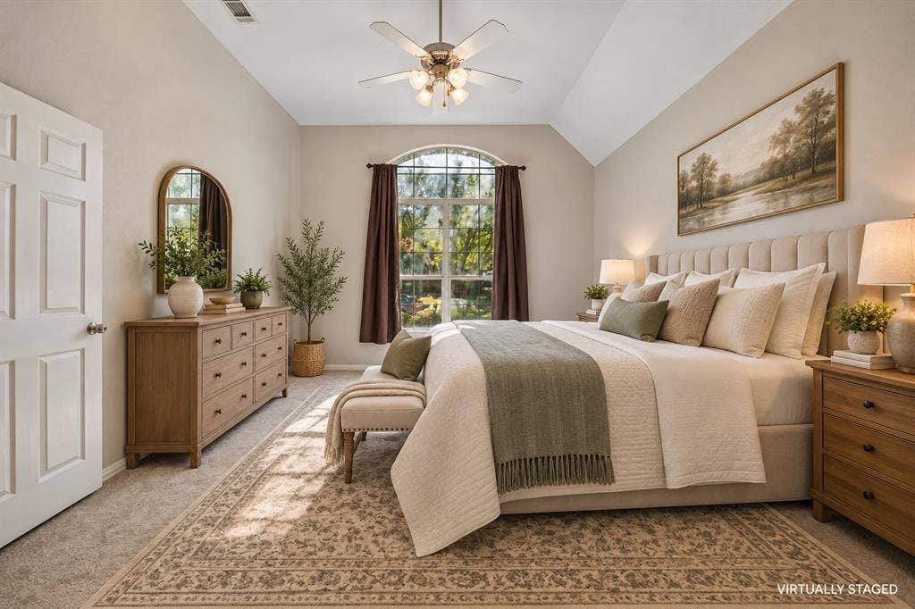 This primary suites spacious and ready to be your retreat.