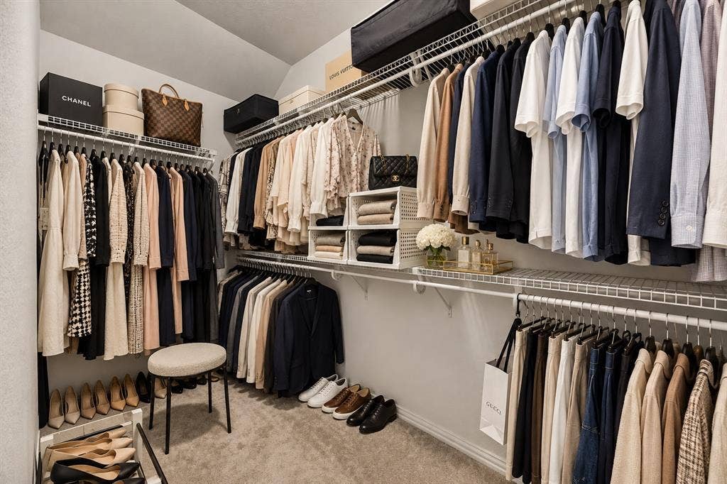 Primary closet.