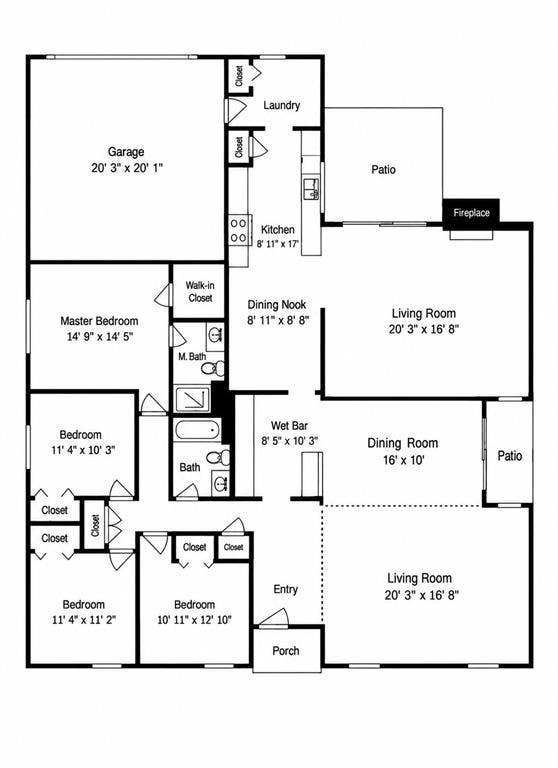 1213 Lombardy Drive, Plano, TX 75023 Room measurements are not exact.