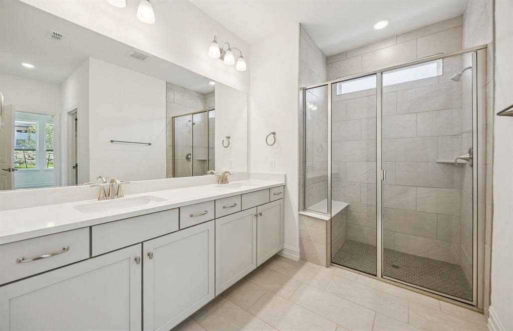 205 Snowbird Way, McKinney, TX 75071 *Floorplan representation, not actual home - Owner's private bath with double vanity