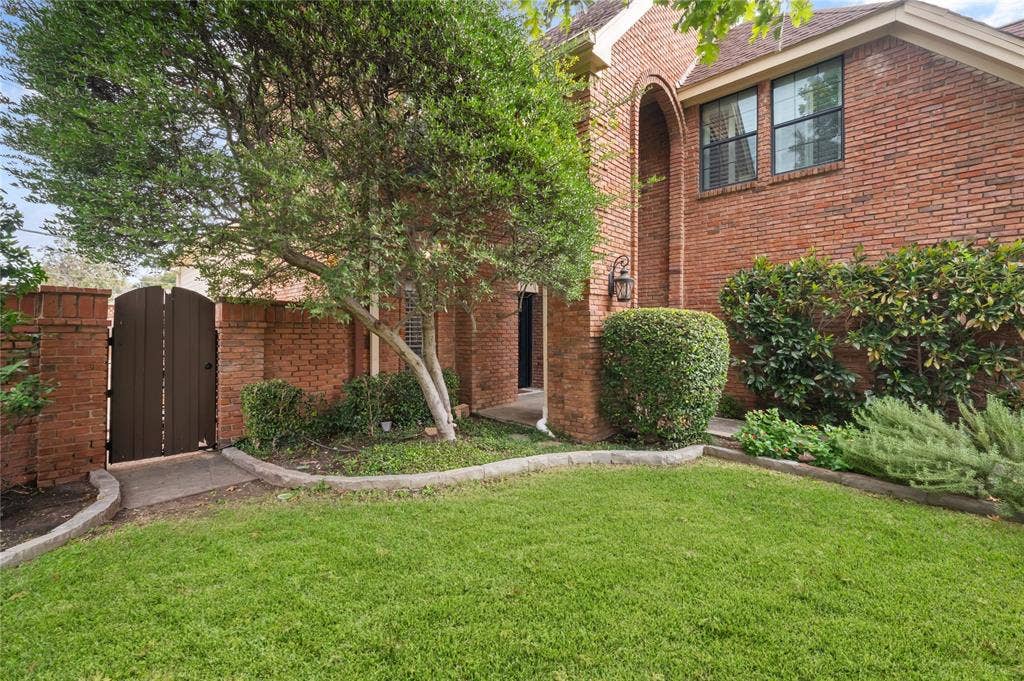 front yard with landscaping