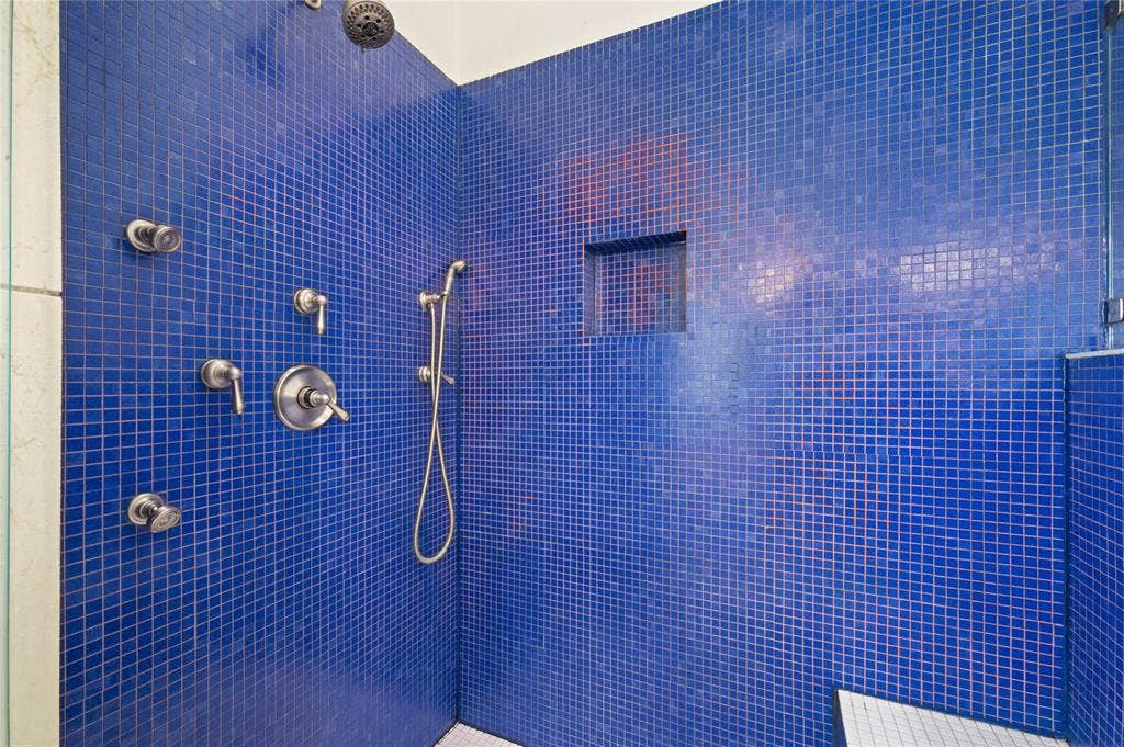 large shower with message jets