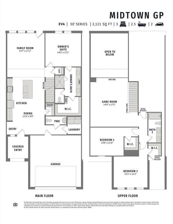 3574 Pierce Lane, Grand Prairie, TX 75052 Featuring a fabulous main floor primary suite and wonderful entertaining spaces, the entire family will fall in love with our new Eva floor plan!