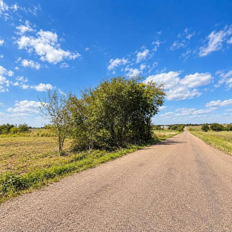 Lot 1 Morgan Road, Italy, TX 76651 Expansive open acreage featuring native grasses, mature trees, and direct access to an unpaved road