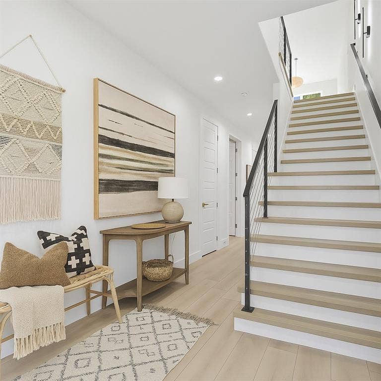 staged stairs