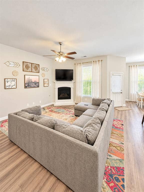 301 Delaford Drive, Forney, TX 75126 Open-concept living area connects right to the kitchen, perfect for gathering together.