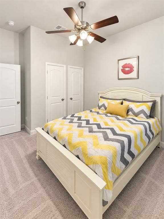 301 Delaford Drive, Forney, TX 75126 Bedroom with a ceiling fan and room for a queen-size bed.