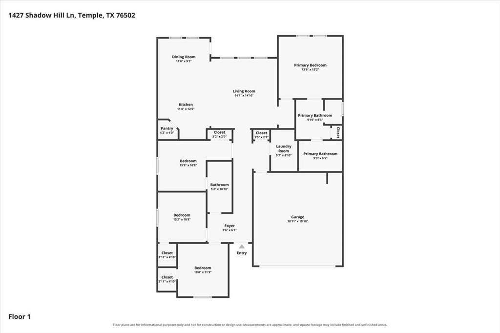 1427 Shadow Hill Lane, Temple, TX 76502